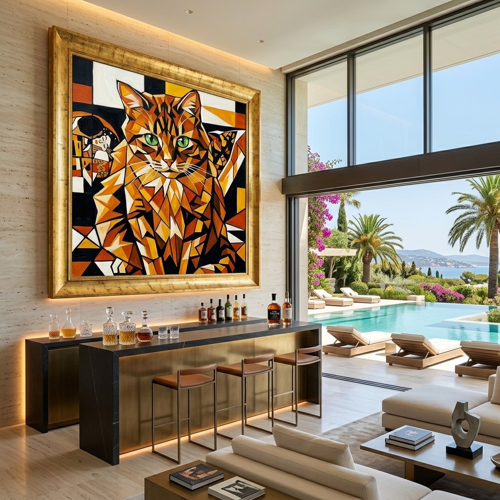 Obraz Kubofuturystyczna Alchemia Światła - Margo Trigo